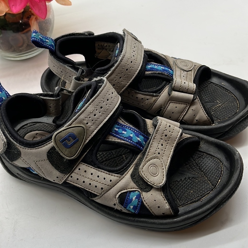 FootJoy Tan Blue Golf Sandals Sz 6. MCS0736E